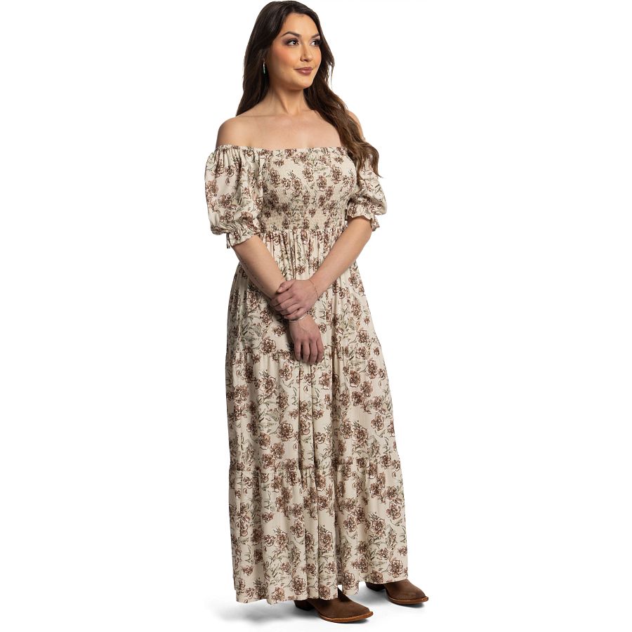 Justin Smocked Maxi Dress